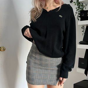 Lacoste v-neck oversized knit sweater 🖤
